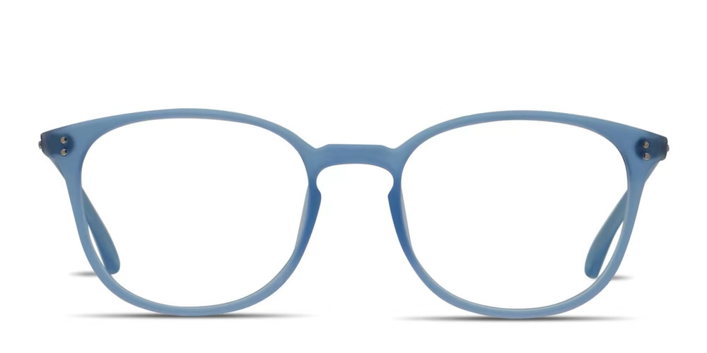 MUSE WESTON 35-001893 BLUE SILVER EYEGLASSES 49-18-145 HANDMADE AUTHENTIC